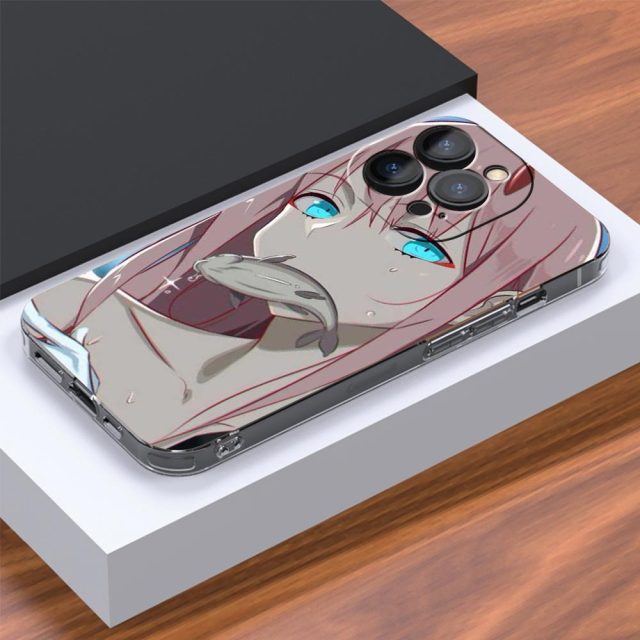 Zero Two Phone Case for iPhone (11 13 12 Pro Max X XR XS MAX 7 8 6 6s) - Zero Two Darling in the FranXX Anime phone cover