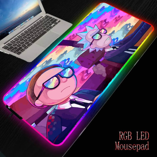 Rick and Morty mouse pad Gaming Cartoon RGB Desk mat