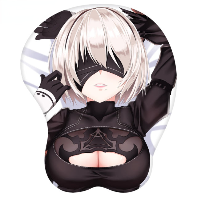 3D Silicone Mousepad | Oppai Mouse Pad | Silicone chest  mousepad