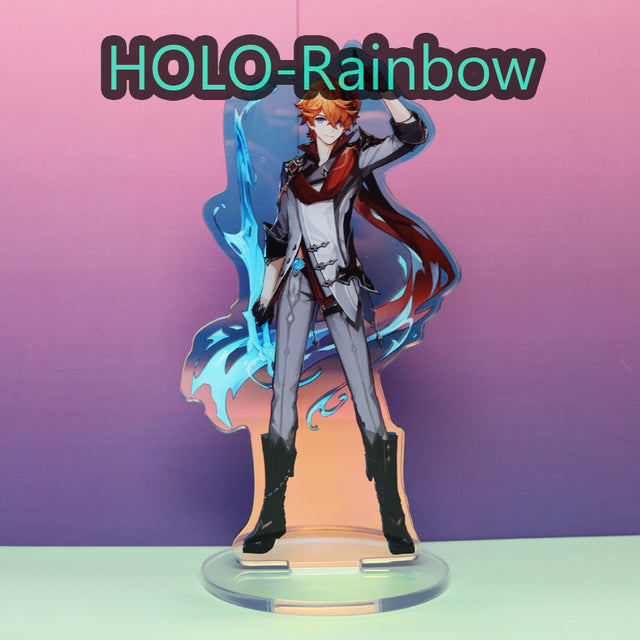 Custom Acrylic Stand | DIY Desk Standee | Anime Acrylic Stand | Rainbow and Holographic stand.