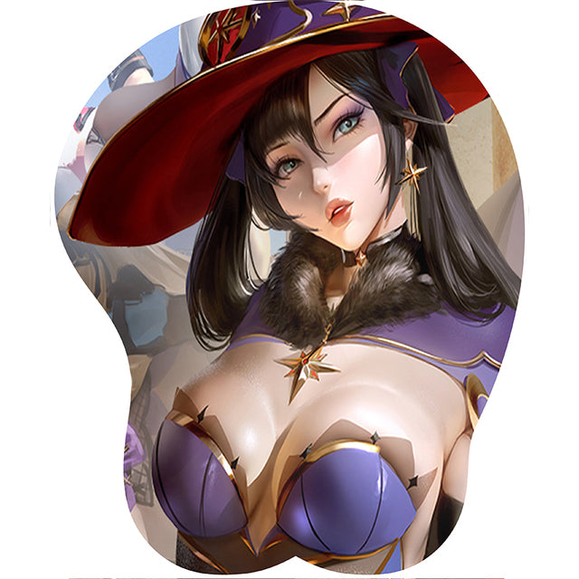 3D Silicone Mousepad | Oppai Mouse Pad | Silicone chest  mousepad