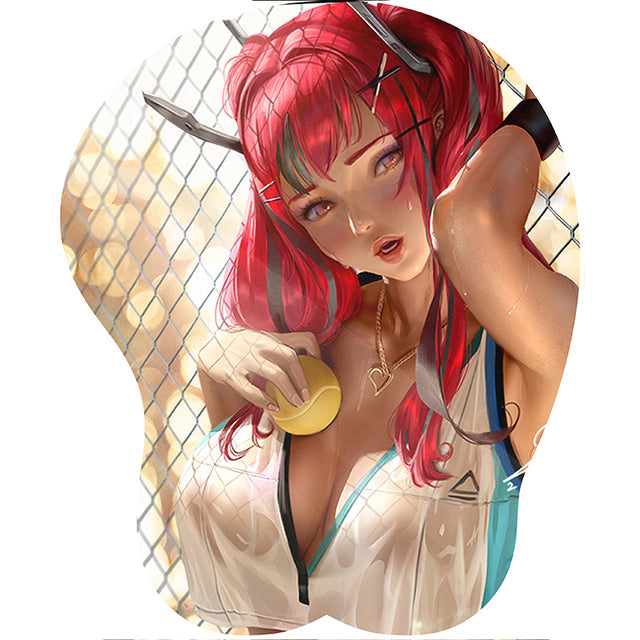 3D Silicone Mousepad | Oppai Mouse Pad | Silicone chest  mousepad